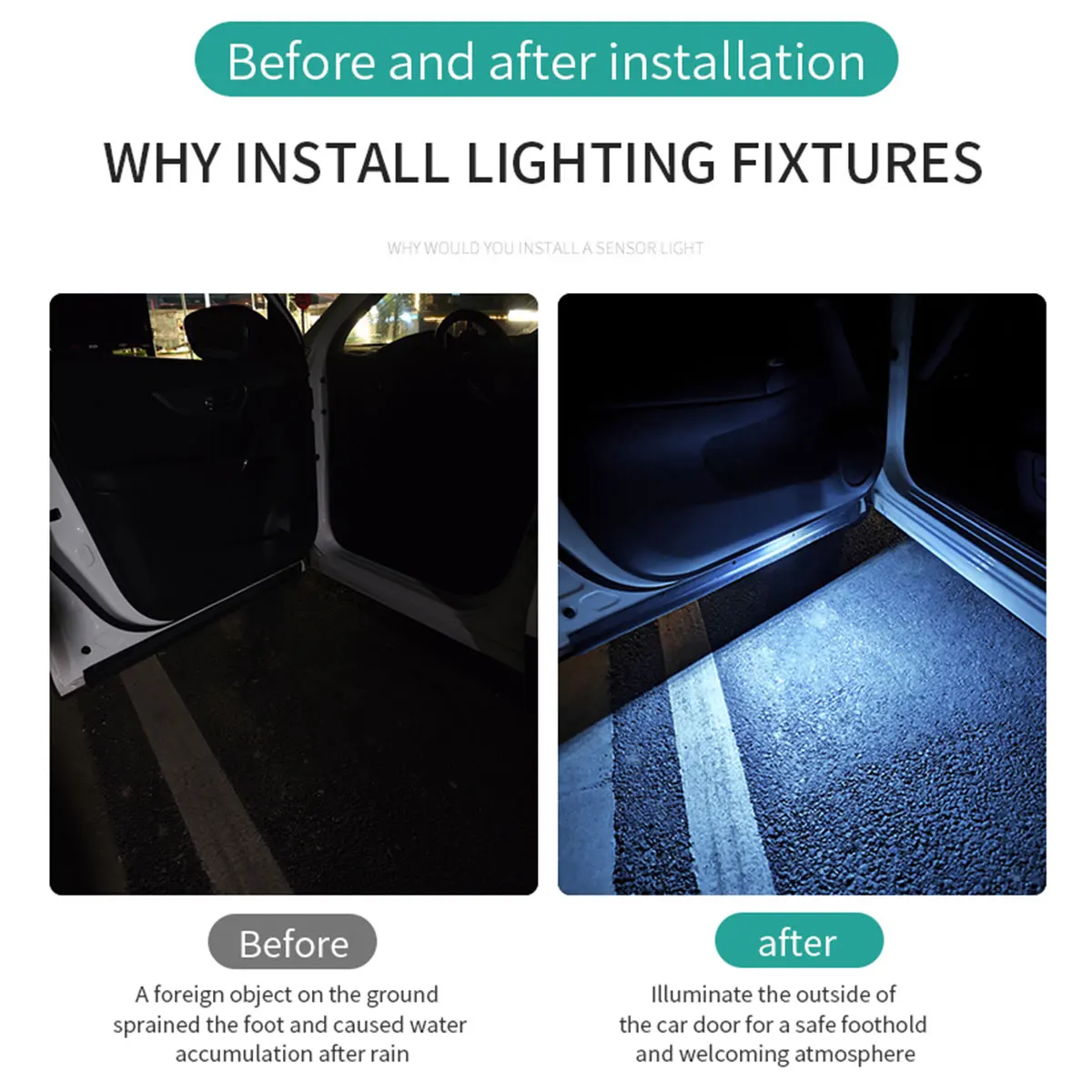 Car Door Lights LED Colorful F - Emergency Exit Sign 리뷰 및 가격