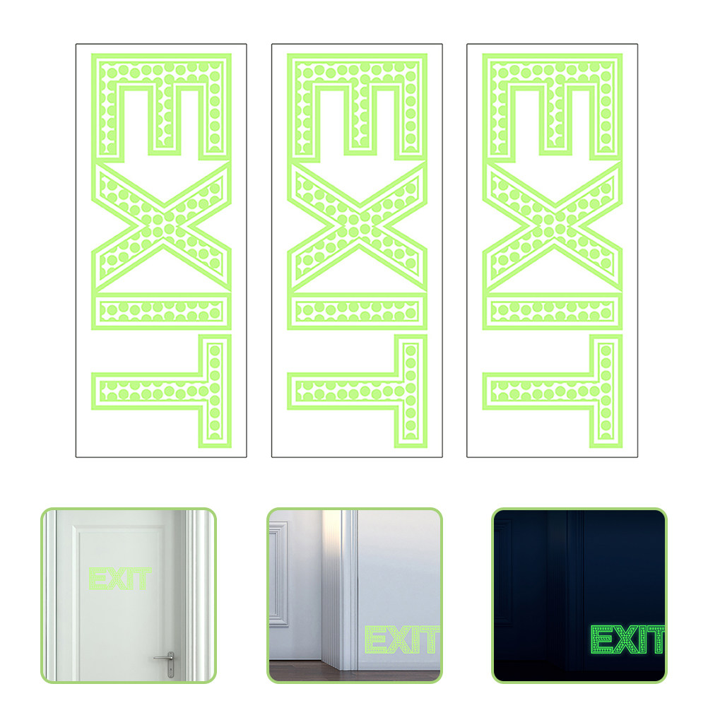 3Pcs Exit Signs Night Luminous - Emergency Exit Sign 리뷰 및 가격