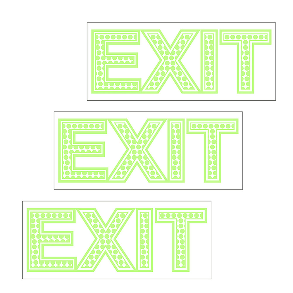 3Pcs Exit Signs Night Luminous - Emergency Exit Sign 리뷰 및 가격