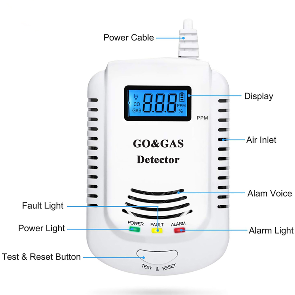 2 in 1 Gas Detector, Plug-in H - Co Detector Plug 리뷰 및 가격