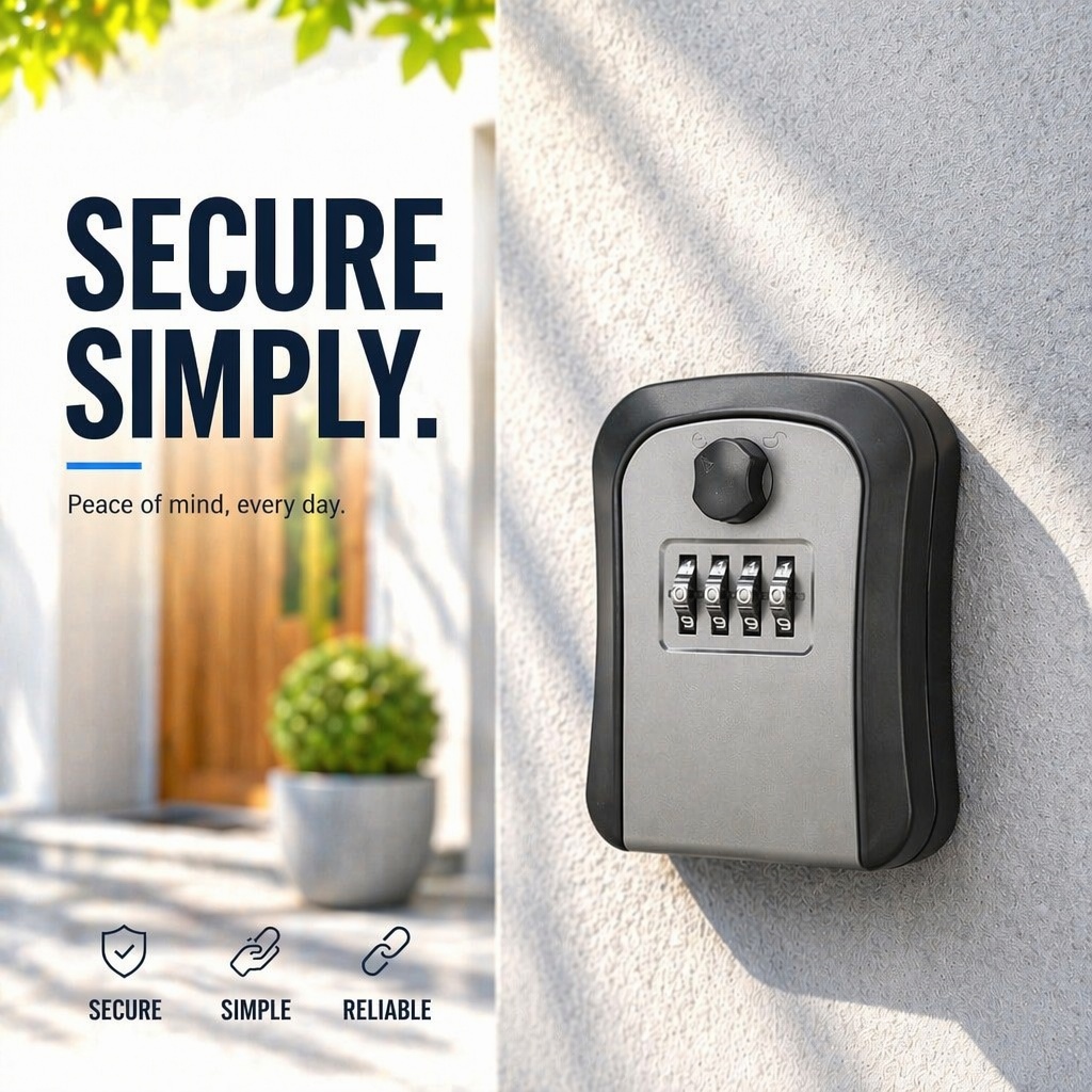 Key Lock Box Wall Mount Lockbo - Lockbox Key Secure 리뷰 및 가격