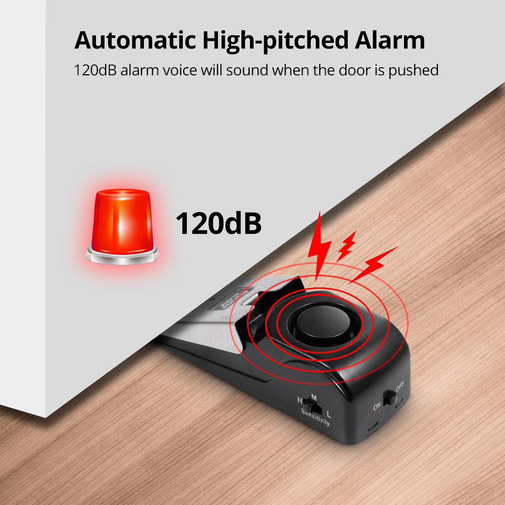 2pcs Door Stop Alarm for Home  - Door Stop Alarm 리뷰 및 가격