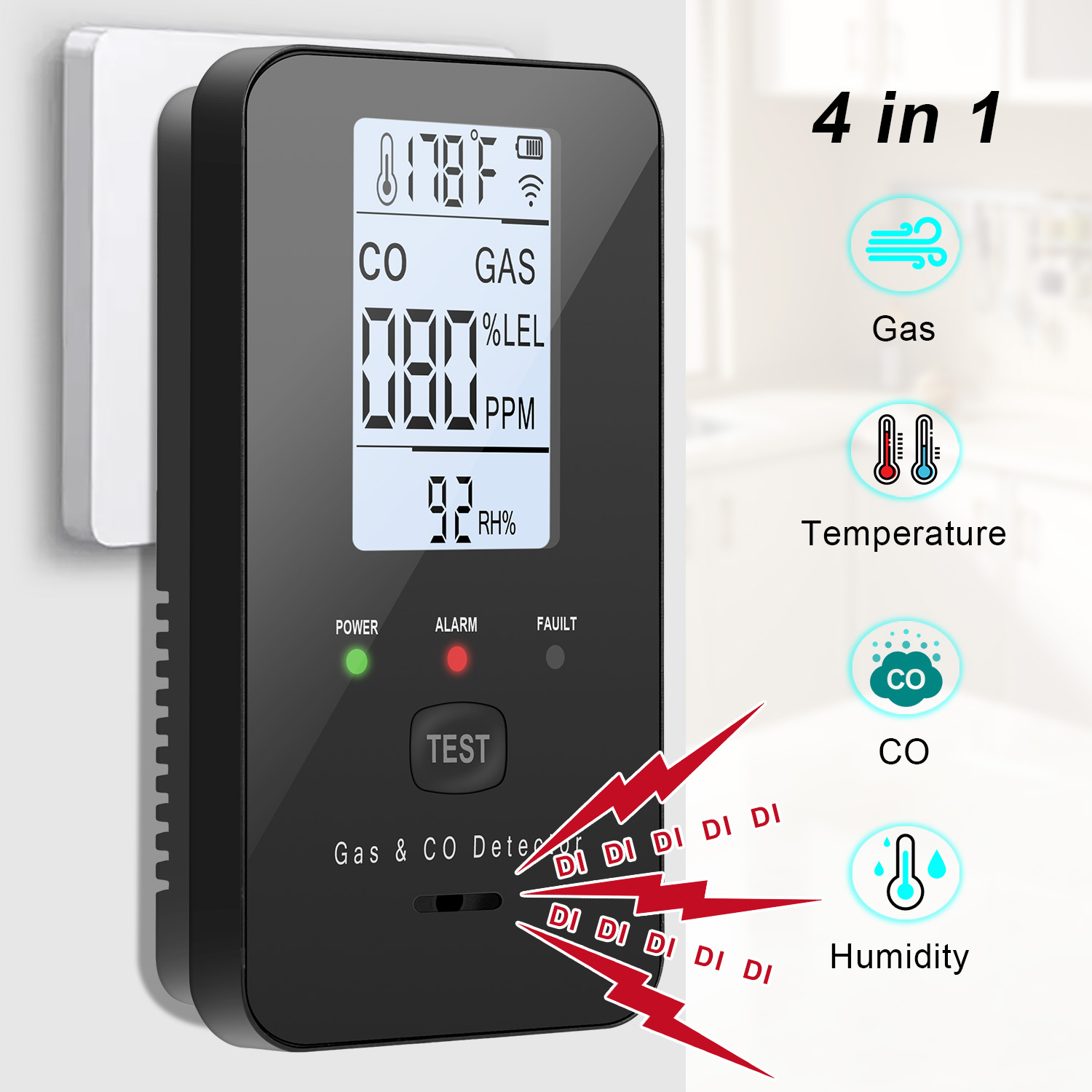 Natural Gas & Carbon Monoxide  - Co Detector Plug 리뷰 및 가격
