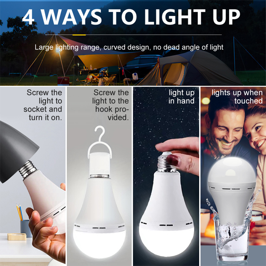 LED Rechargeable Light Bulb Hi - Power Outage Light 리뷰 및 가격