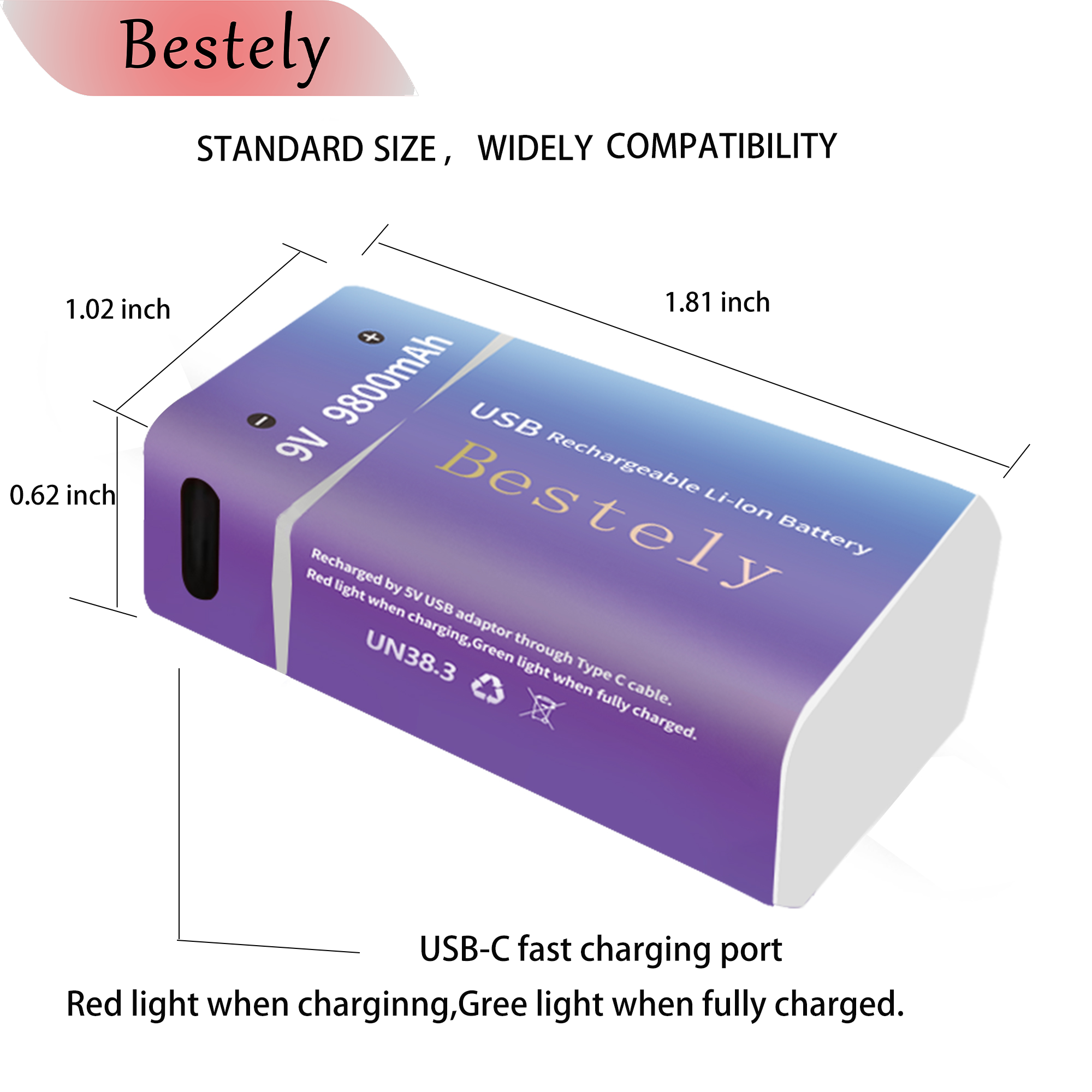 New 9V Rechargeable Li-ion Bat - Smoke Detector Interconnected 리뷰 및 가격