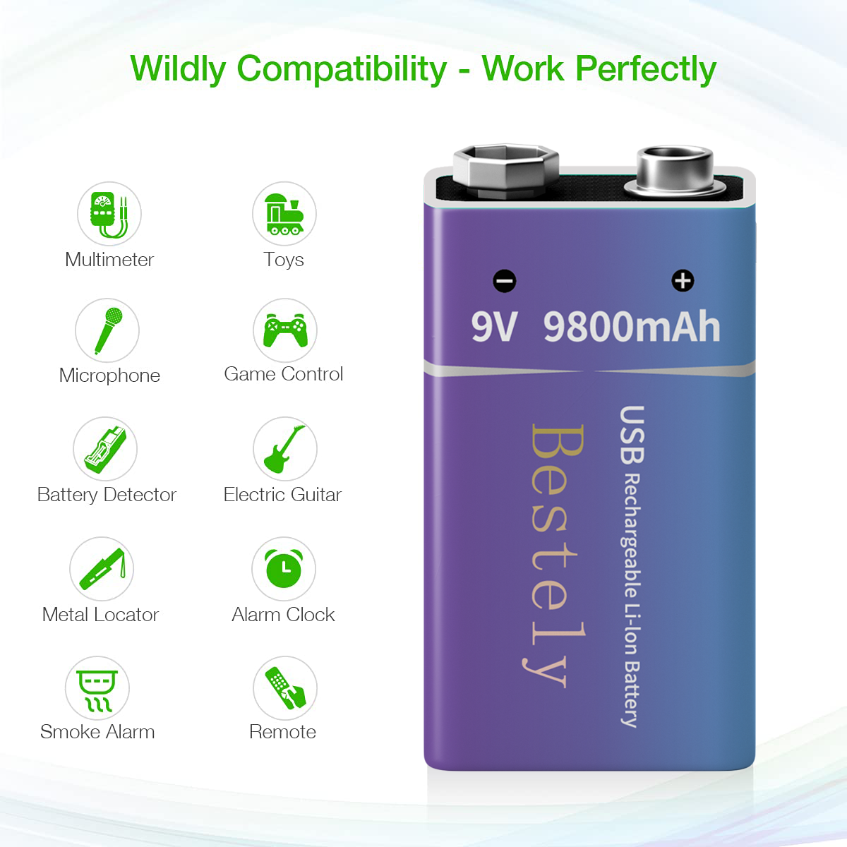 New 9V Rechargeable Li-ion Bat - Smoke Detector Interconnected 리뷰 및 가격