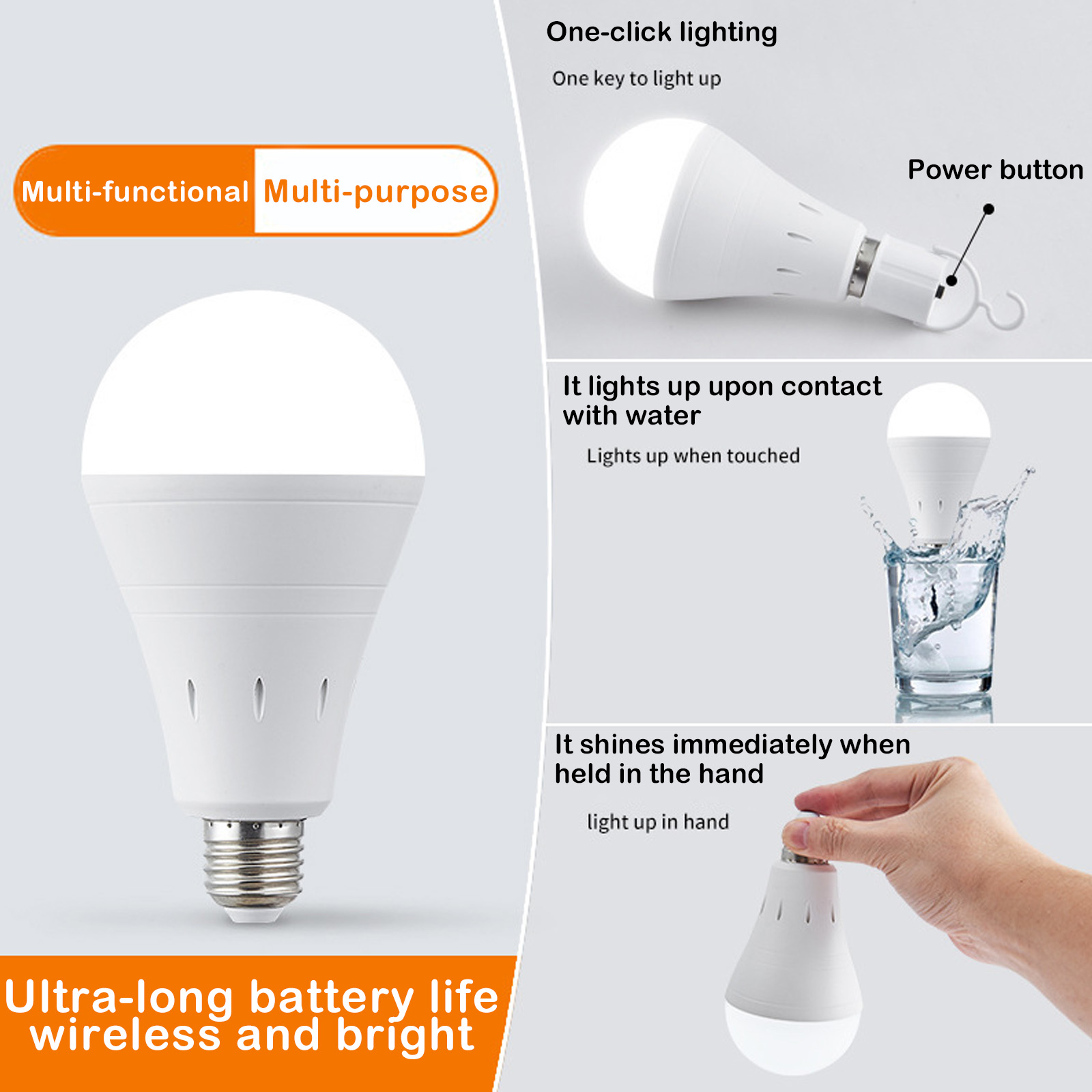12W Rechargeable LED Emergency - Power Outage Light 리뷰 및 가격