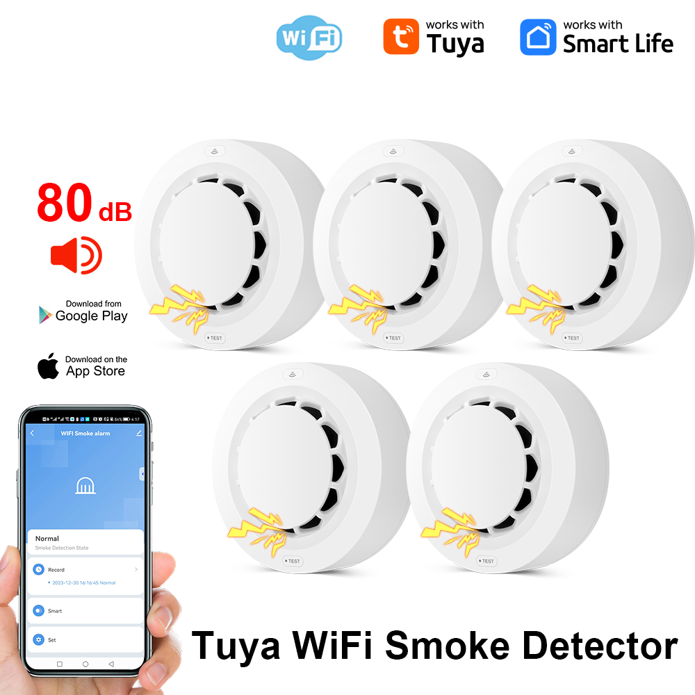 Tuya WiFi Smoke Alarm Fire Pro - Smoke Detector Interconnected 리뷰 및 가격