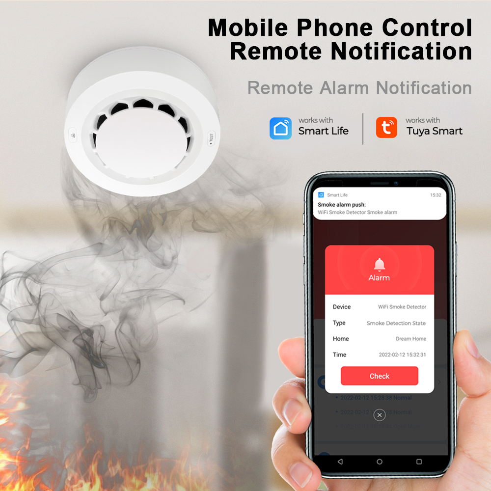 Tuya WiFi Smoke Alarm Fire Pro - Smoke Detector Interconnected 리뷰 및 가격
