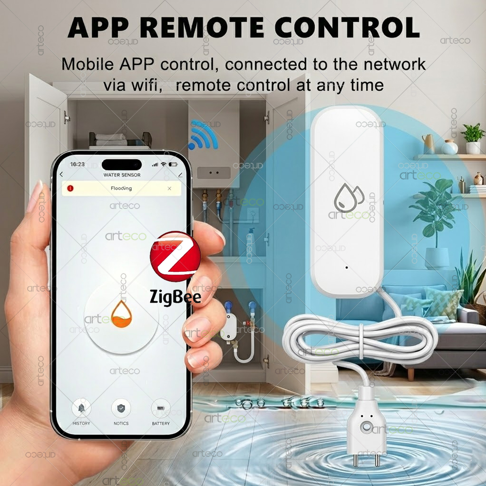 Zigbee Water Leak Detector Sma - Water Alarm Sensor 리뷰 및 가격