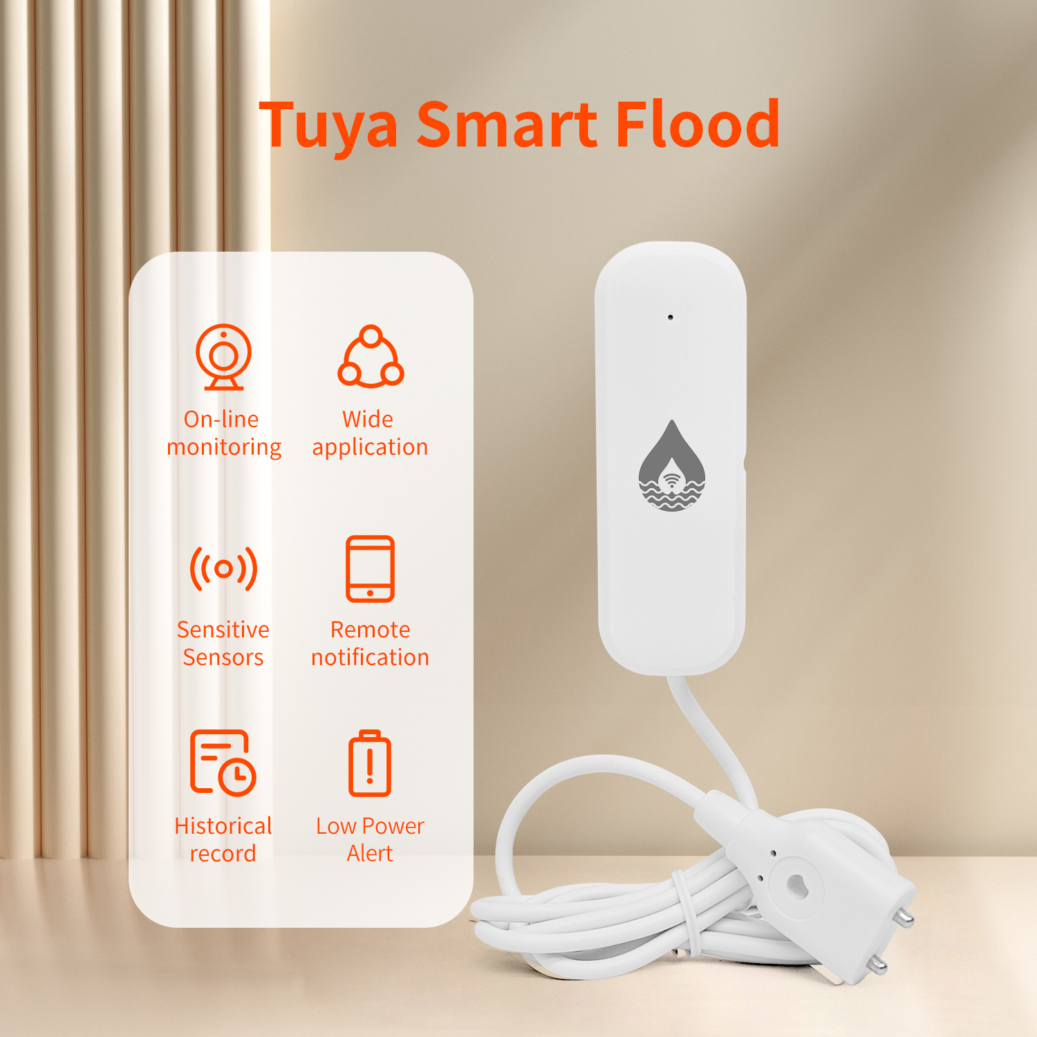 YFK Tuya WiFi Water Leakage Se - Water Alarm Sensor 리뷰 및 가격