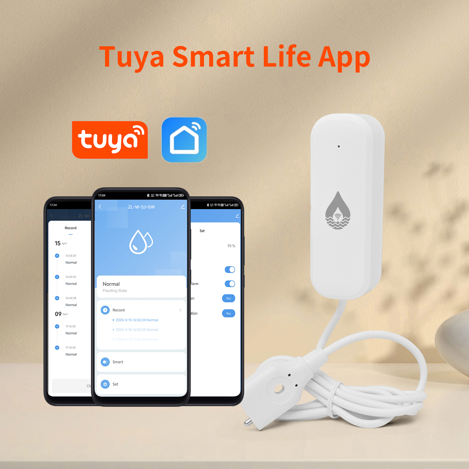 YFK Tuya WiFi Water Leakage Se - Water Alarm Sensor 리뷰 및 가격