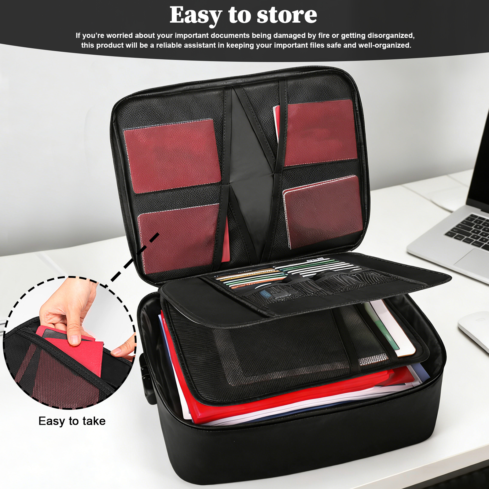 Fireproof Document Bag with Lo - Fire Safe Document 리뷰 및 가격