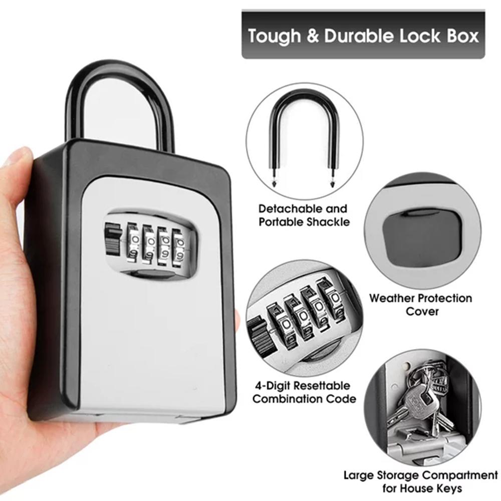 Wall-Mounted Key Storage Box P - Lockbox Key Secure 리뷰 및 가격