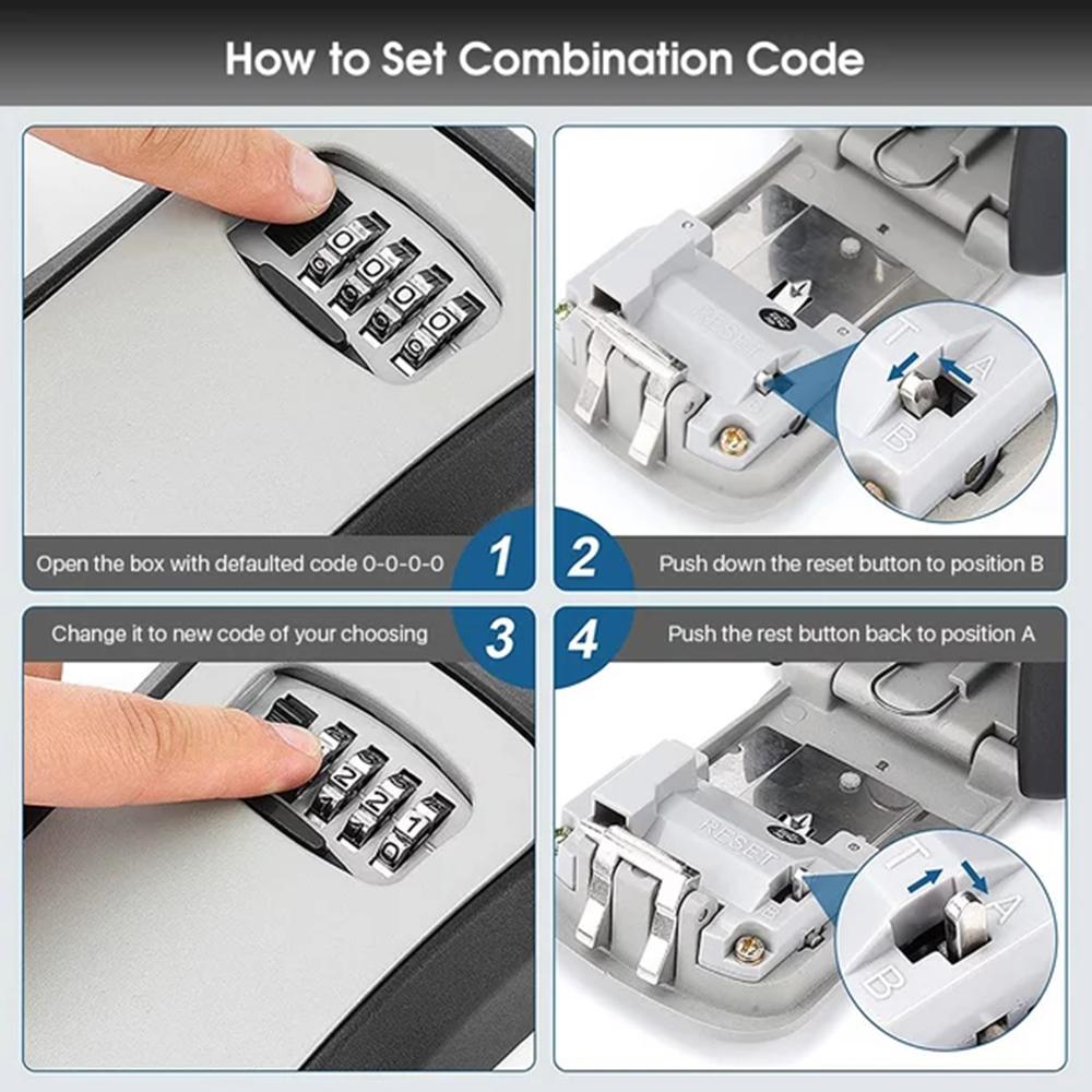 Wall-Mounted Key Storage Box P - Lockbox Key Secure 리뷰 및 가격